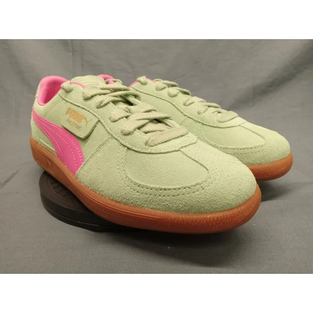 Puma Girls Palermo Jr. Lace Up Sneakers Mint Pink Size 6 NEW NO BOX! - Picture 3 of 11